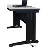 Fusion U Shaped Desk, 96 D, 66 W, 29 H, Maple, Wood|Metal MUD663042PL